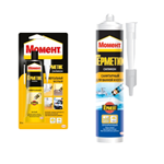 Силиконовый для окон и стекол герметик "Момент" (прозрачный), 280 мл