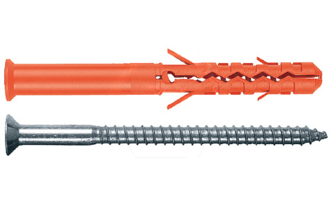 Дюбель фасадный Mungo со стопорным шурупом
 (оцинк. сталь) MBR-S/SS/ST 10x120