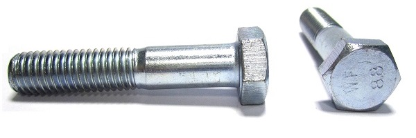 Болт оцинкованый кл пр 8.8 DIN 933 16х45