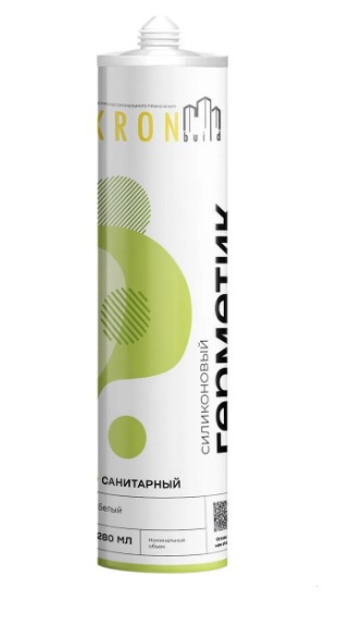 Герметик санитарный KRONbuild (бесцветный) 80 мл