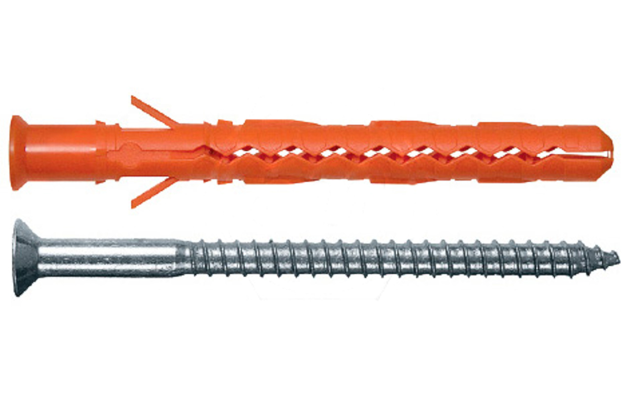 Дюбель фасадный Mungo со стопорным шурупом (оцинк. сталь) MB-S/SS/ST  10x120