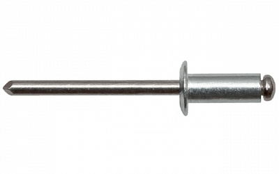 Заклепка вытяжная, стандартный бортик АЛ/НЕРЖ