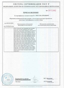 Сертификат на Штифт конический DIN 1 2