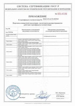 Сертификат на Саморез оконный 3