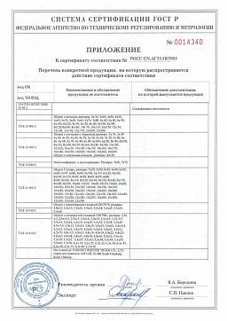 Сертификат на Шурупы-кольца 5