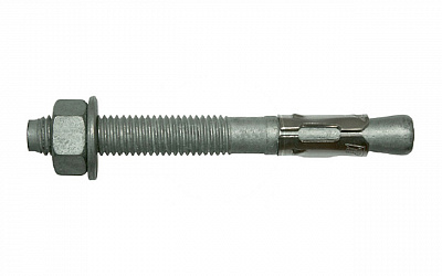 Анкер-болт с гайкой и шайбой по DIN 125A (горячеоцинкованный)
