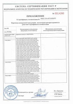 Сертификат на Корончатые гайки DIN 935 (М6-М10) 2