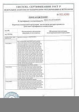 Сертификат на Шестигранные гайки ГОСТ 5927-70, 5915-70 (DIN 934) (М6-М12) 2