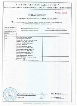 Сертификат на Винт с полукруглой головкой и внутренним шестигранником кл.пр.10.9 ISO 7380 8